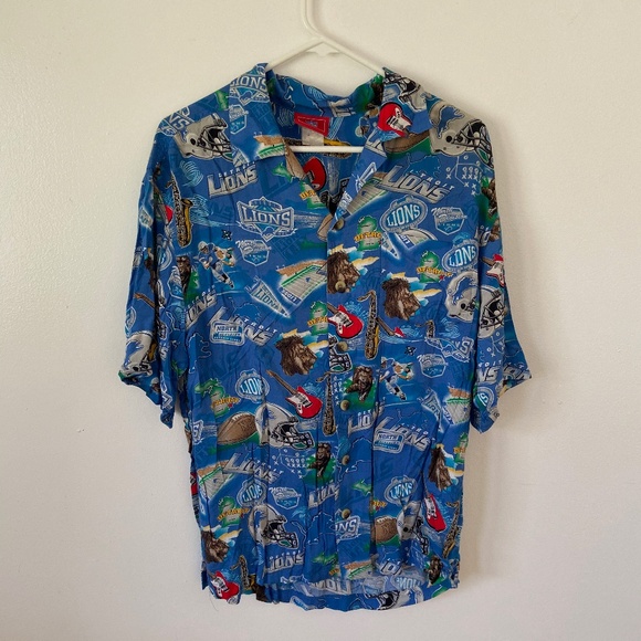 detroit lions hawaiian shirt